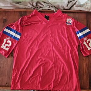 Vintage AFC 50th Anniversary Tom Brady Red Jersey Screenprint XL